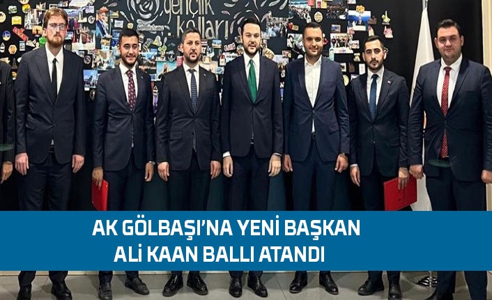 Ali Kaan Ballı, Gölbaşı AK Parti Gençlik Kolları Başkanlığına Atandı