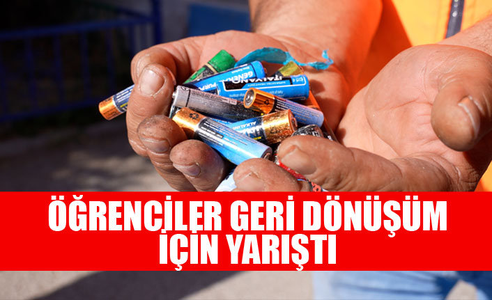 ÖĞRENCİLER GERİ DÖNÜŞÜM İÇİN YARIŞTI