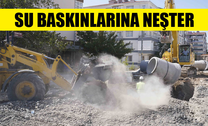 ASKİ’DEN SİNCAN YENİKENT’TEKİ SU BASKINLARINA NEŞTER