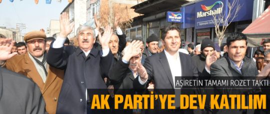 Ağrı'da AK Parti'ye dev katılım!