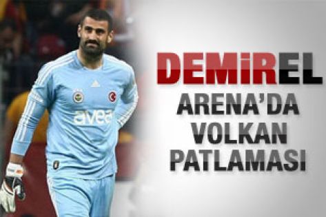 Arena'da Volkan patladı 