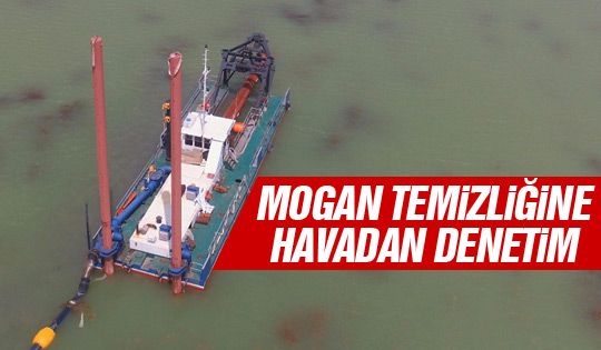 Başkan Duruay, Mogan Gölü temizliğini inceledi