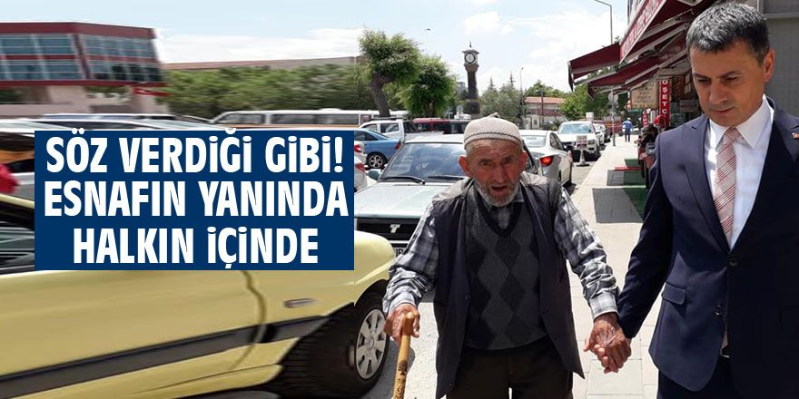 Başkan Şimşek'ten esnaf ziyareti