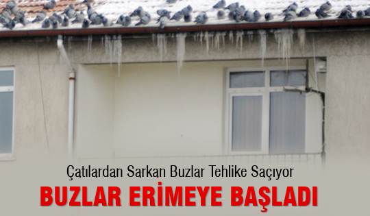 Buzlar erimeye başladı