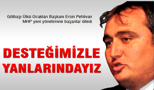 Ersin Pehlivan başarılar diledi