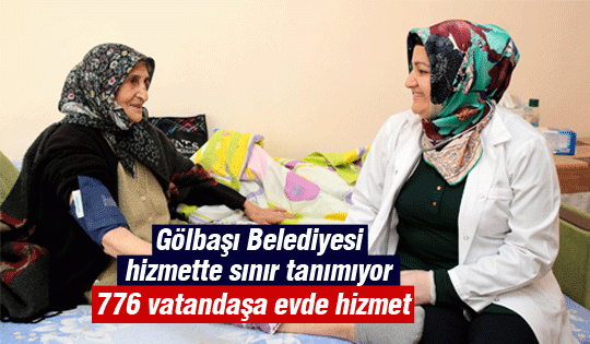 Gölbaşı Belediyesi’nden Evde Bakım Hizmeti