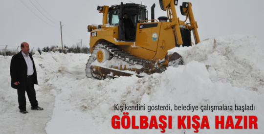 Gölbaşı kara kışa hazır