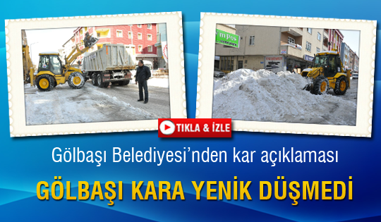 Gölbaşı kara yenik düşmedi