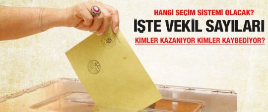 Hangi sistemde hangi partiye kaç vekil?