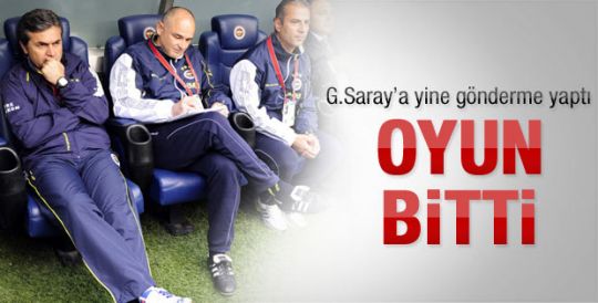 Kocaman: Oyun bitti 