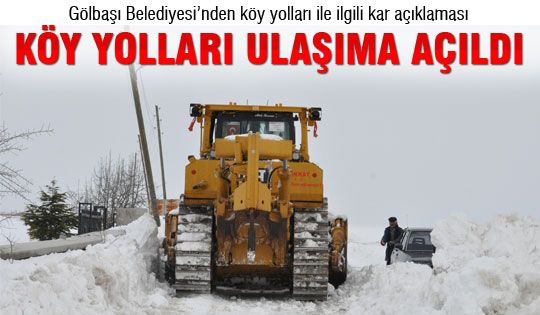 Köy yolları ulaşıma açıldı