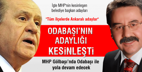 Odabaşı yeniden aday......