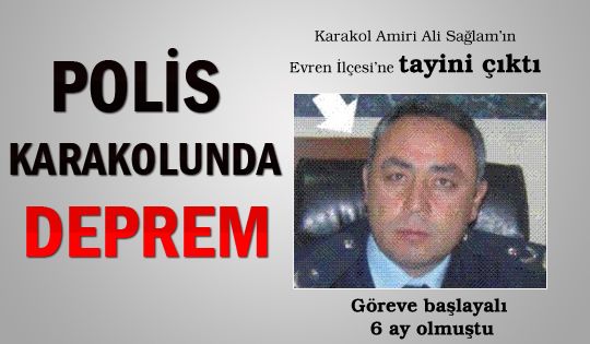 Polis Karakolunda deprem