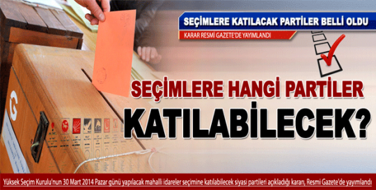 Seçimlere hangi partiler katılabilecek?