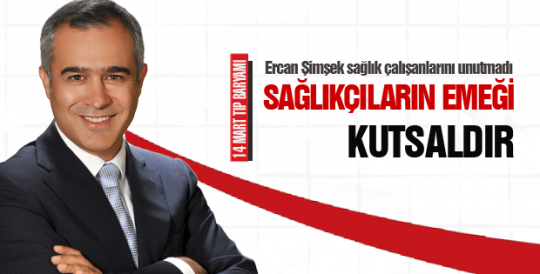 Şimşek: Sağlıkçıların emeği kutsaldır