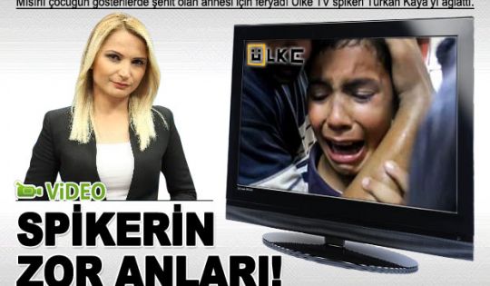 Ülke Tv spikeri canlı yayında Mısır için ağladı