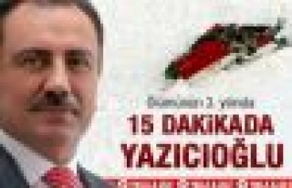 15 dakikada Yazıcıoğlu