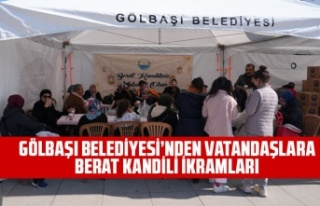 GÖLBAŞI BELEDİYESİ’NDEN VATANDAŞLARA BERAT...