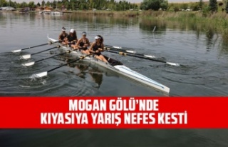 Mogan Gölü’nde Kıyasıya Yarış Nefes Kesti