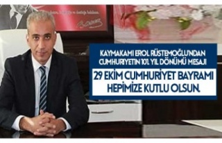 Gölbaşı Kaymakamı Erol Rüstemoğlu'ndan...