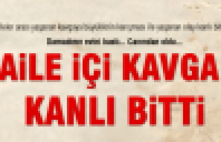 Aile içi kavga kanlı bitti