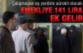 Emekliye 141 lira ek gelir