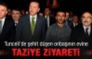 Erdoğan şehit ailesini ziyaret etti