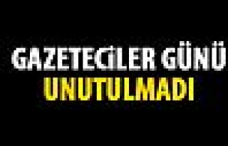 Gazeteciler günü unutulmadı