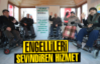 Gölbaşı’nda engellileri sevindiren hizmet...