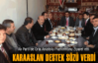 Karaaslan Destek Sözü Verdi