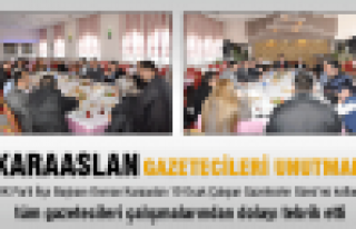 Karaaslan gazetecileri unutmadı