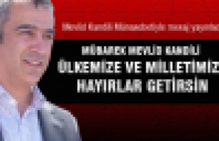 Şimşek'ten Kandil Mesajı